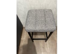 Барный стул Лофт кожзам темно-серый / черный матовый фото покупателя 46