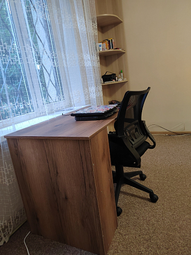 Письменный стол Битти Лофт 116х60х75 креатель / черный матовый фото покупателя 47