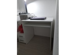 Компьютерный стол Джаз-24 левый белый фото покупателя 1