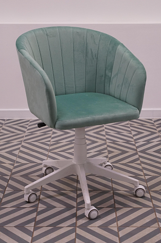 Компьютерное кресло Тибо confetti chocolate / белый из шоурума 4