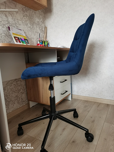 Компьютерное кресло Честер латте / черный фото покупателя 4