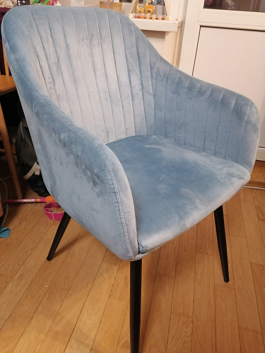 Стул на металлокаркасе Slam синий фото покупателя 42