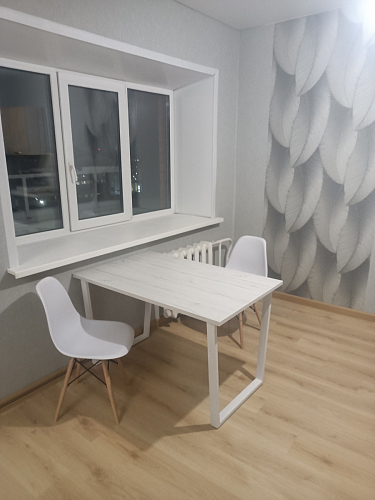 Стол Лота Лофт 140 25 мм черный матовый / бетон фото покупателя 749