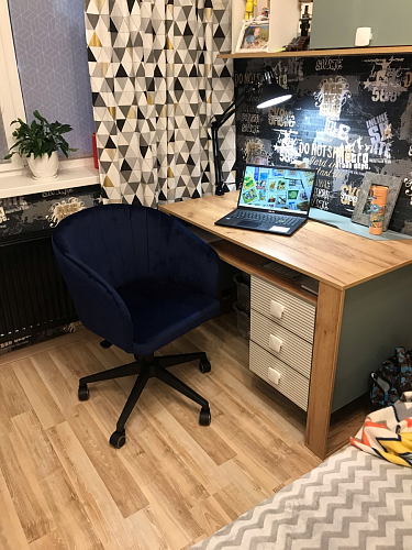 Компьютерное кресло Тибо сиреневый фото покупателя 175