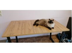 Стол Лота Лофт 140 25 мм черный матовый / бетон фото покупателя 326