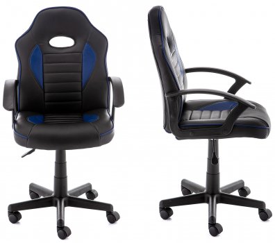Компьютерное кресло Danger черное / синее