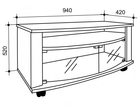 ТВ-тумба Мини 2 венге