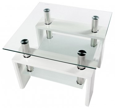 Журнальный стол ST-052 белый - Уцененный экземпляр