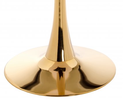 Деревянный стол Dorian 70x75 бежевый / золотой