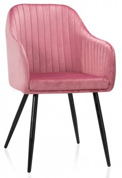 Стул на металлокаркасе Slam dark pink