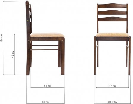 Стул деревянный Camel dirty oak / beige