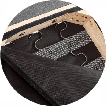 Стул Menson dark walnut / fabric grey