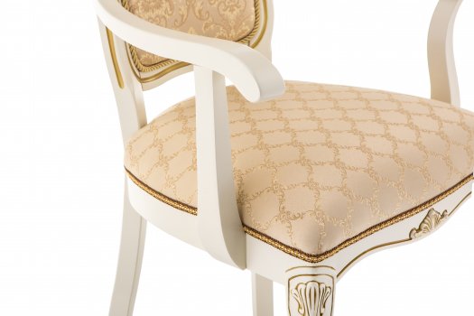 Кресло Руджеро патина золото / бежевый