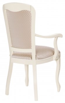 Кресло Клето патина золото / ромб