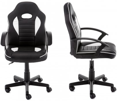 Компьютерное кресло Danger черное / белое