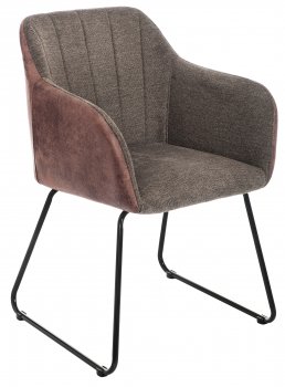 Стул Stef grey / dark red