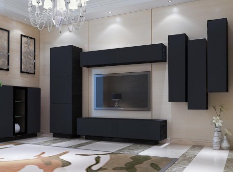 Шкаф MD 659.01.01 черный / черный