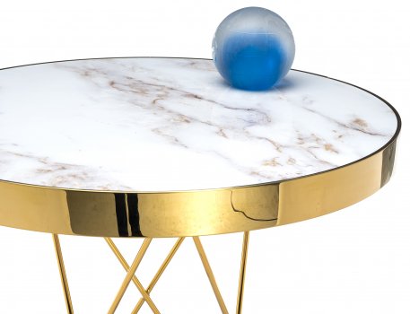 Стол Milena white / gold