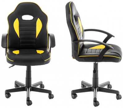 Компьютерное кресло Danger черное / желтое