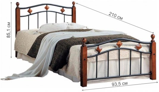 Кровать АТ-126 90 см x 200 см