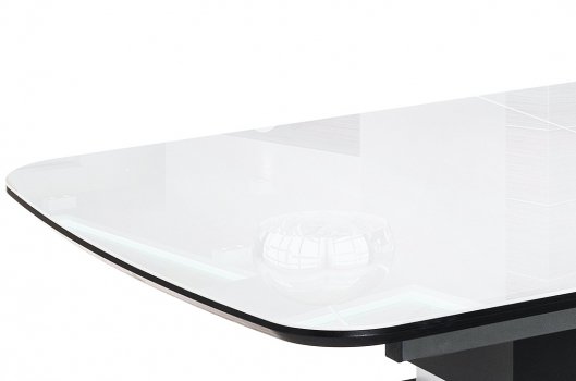 Стол на тумбе Фернан белый / венге