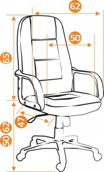 Компьютерное кресло CH747 черный, ткань