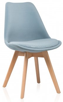 Деревянный стул Bonuss light blue