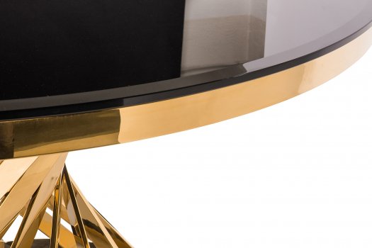 Стол Twist gold / black