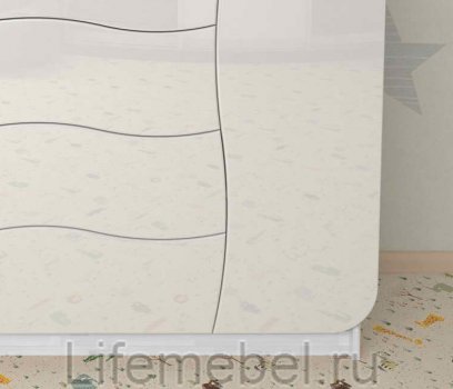 Комод Мебелеф - 38 белый / белоснежный глянец